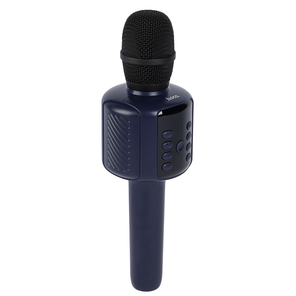 Микрофон беспроводной hoco. модель L24, 1200мАч, BT5.4, AUX, USB-A, Miscro-SD, синий, арт.№ 443-202