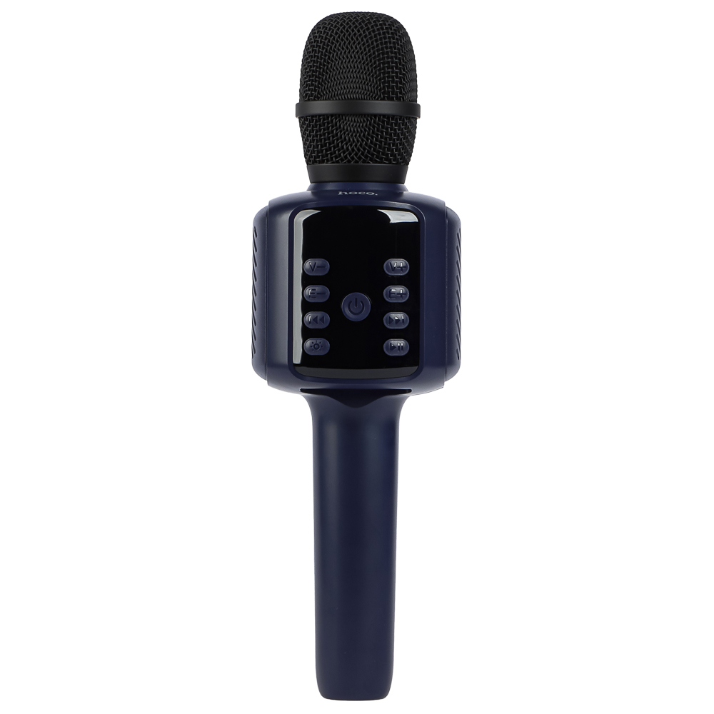 Микрофон беспроводной hoco. модель L24, 1200мАч, BT5.4, AUX, USB-A, Miscro-SD, синий, арт.№ 443-202