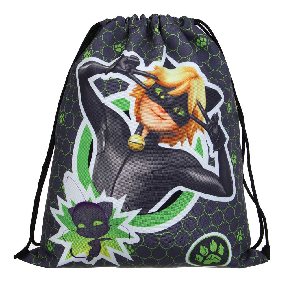 Супер-Кот Мешок для обуви ПРЕМИУМ, 47х39см, плотный материал, 2-стор.печать, толстая веревка, "Кор", арт.№ 811-009