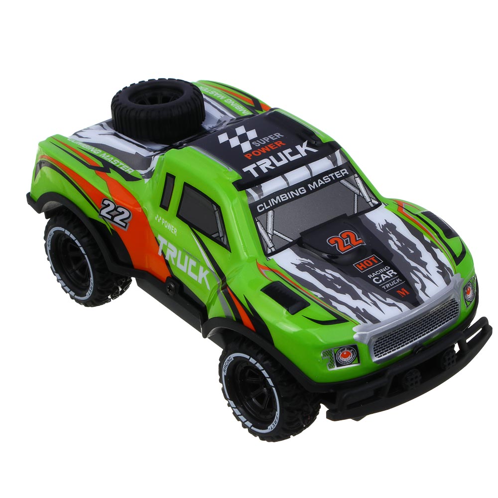 ИГРОЛЕНД Машина на РУ "Воин Дорог", 4-канальн.пульт, свет, 5хАА, PVC, ABS, TRP, 33х17х11см, 2 диз, арт.№ 293-225