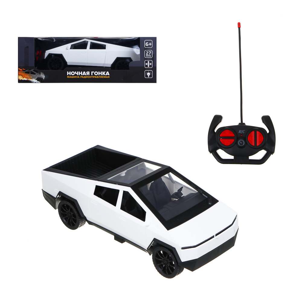 Машина радиоуправляемая "Ночная гонка" 4-канальн.пульт ИГРОЛЕНД, свет, 5хАА, PP, 33x17x11 см, 3 дизайна, арт.№ 293-227