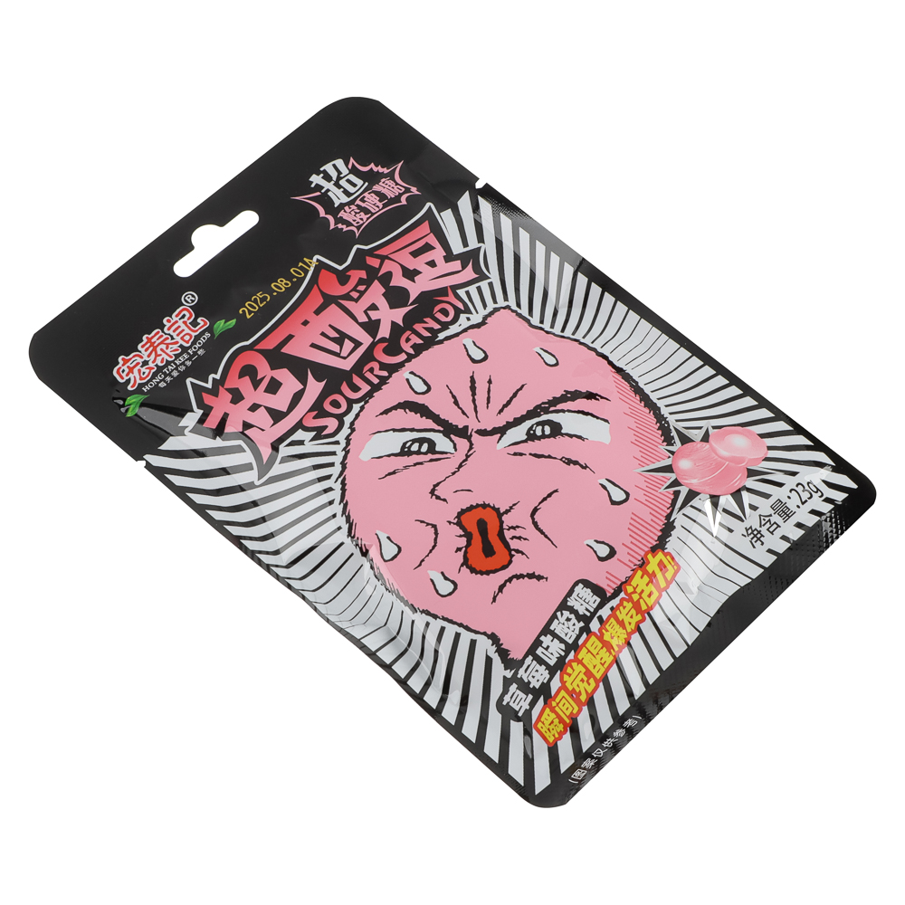 Кислые конфеты HONG TAI KEE, 23 гр, клубника, арт.№ 347-455