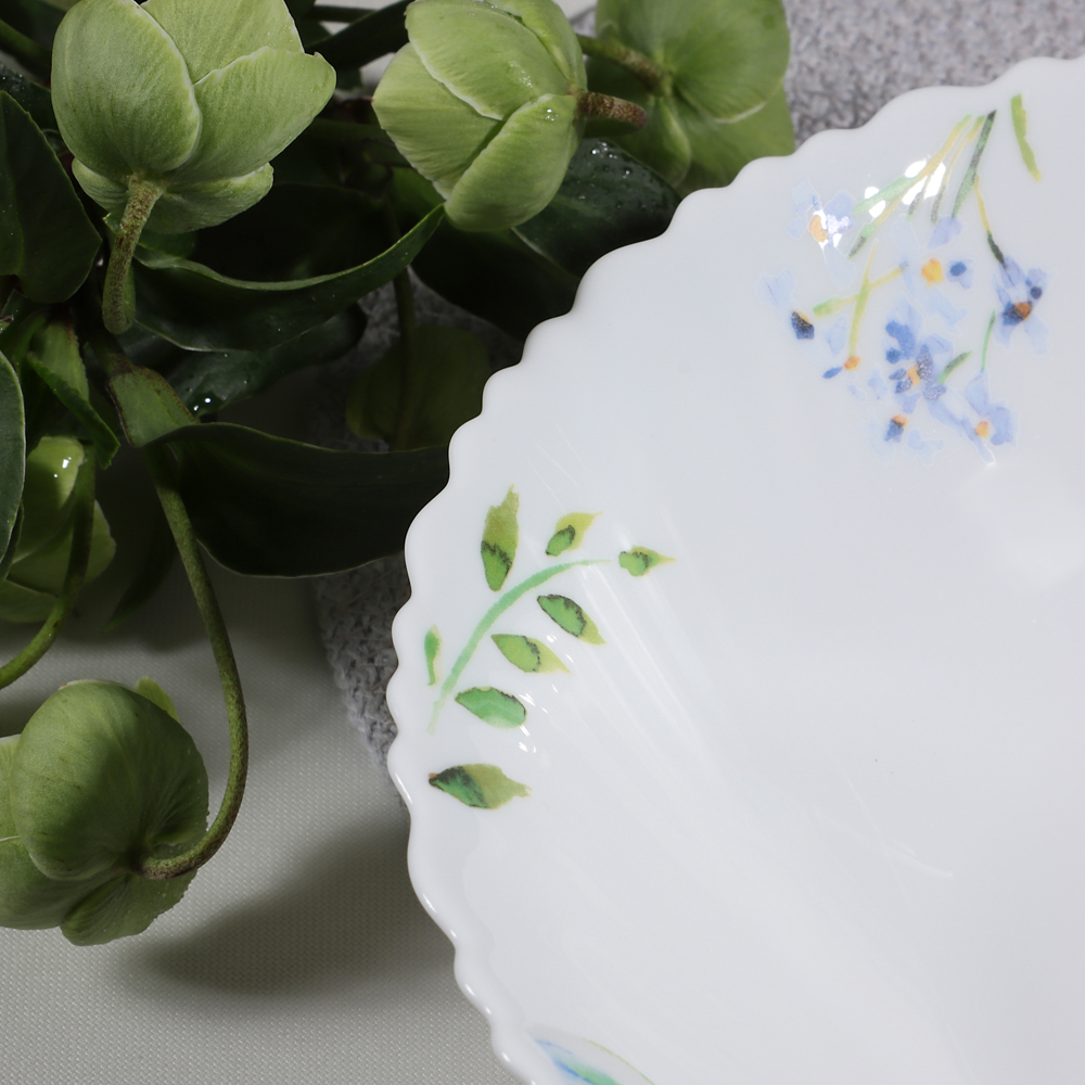 MILLIMI Шабер Салатник, опаловое стекло, 24см, арт.№ 818-868