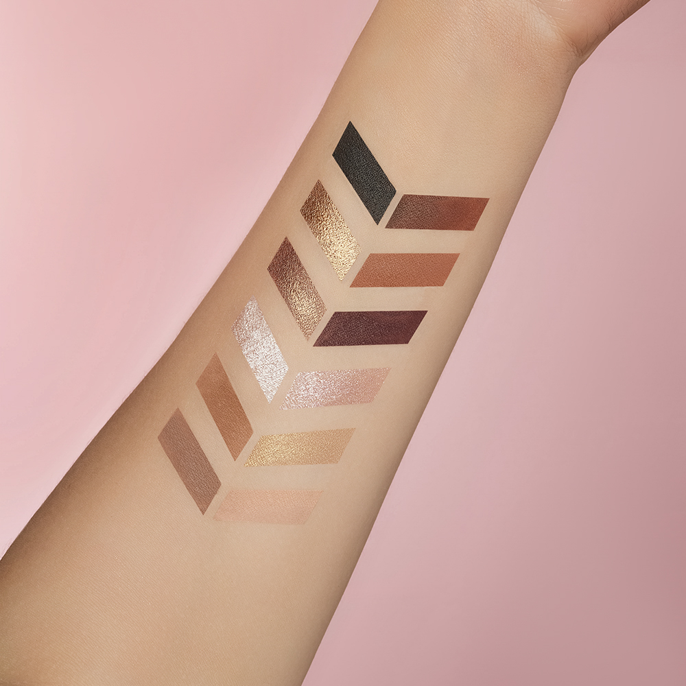 ЮНИLOOK Розовое Золото Палетка теней 12 шт, 14 г, ПР-21, арт.№ 330-438