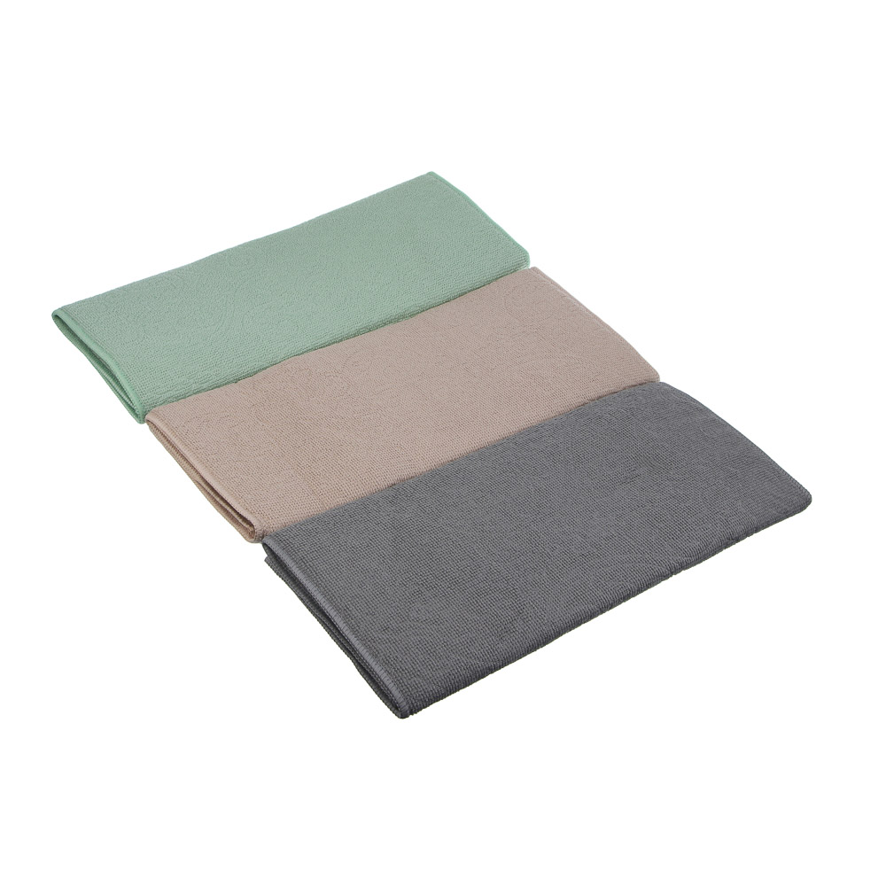 Салфетка для сушки посуды тм VETTA Узоры, 38x50см, микрофибра, 300г/кв.м., 3 цвета, арт.№ 448-066