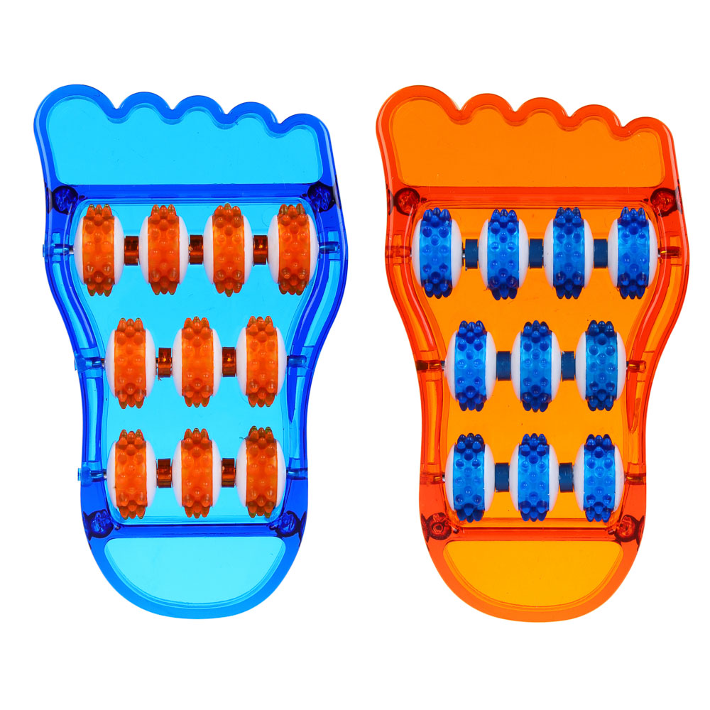 Массажер для ступней ног (улучшающий кровообращение) тм BY SPORT, 21,5x12см, пластик, 2 цвета, арт.№ 192-121