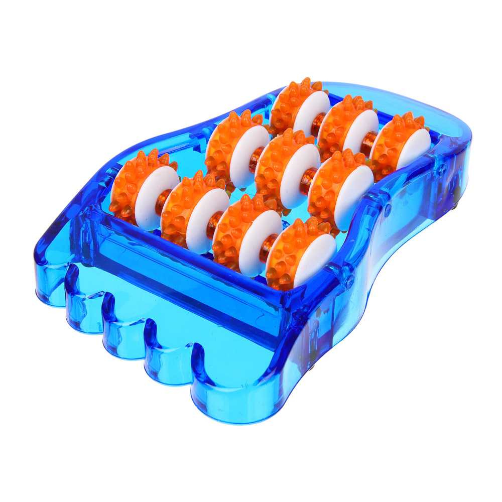 Массажер для ступней ног (улучшающий кровообращение) тм BY SPORT, 21,5x12см, пластик, 2 цвета, арт.№ 192-121