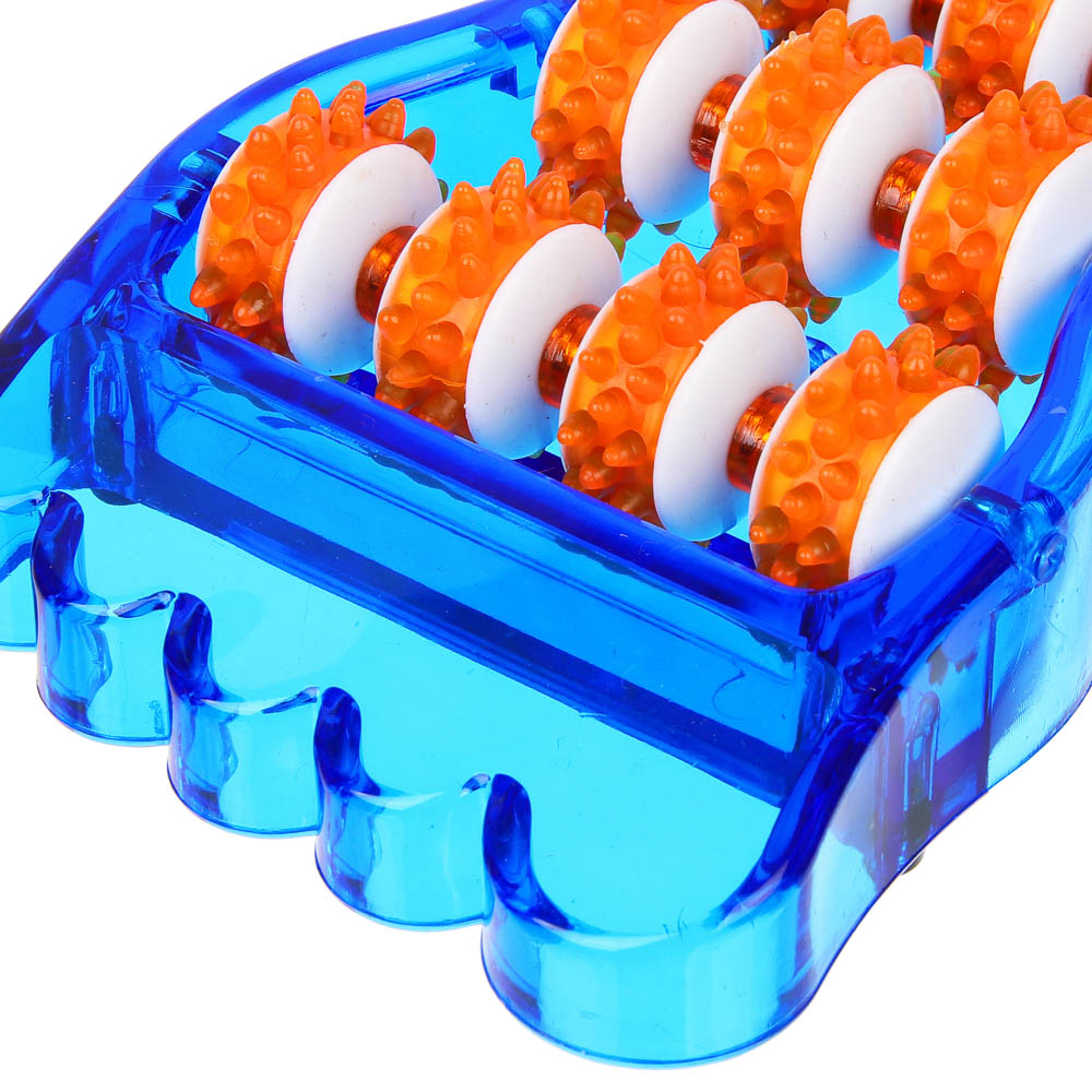 Массажер для ступней ног (улучшающий кровообращение) тм BY SPORT, 21,5x12см, пластик, 2 цвета, арт.№ 192-121