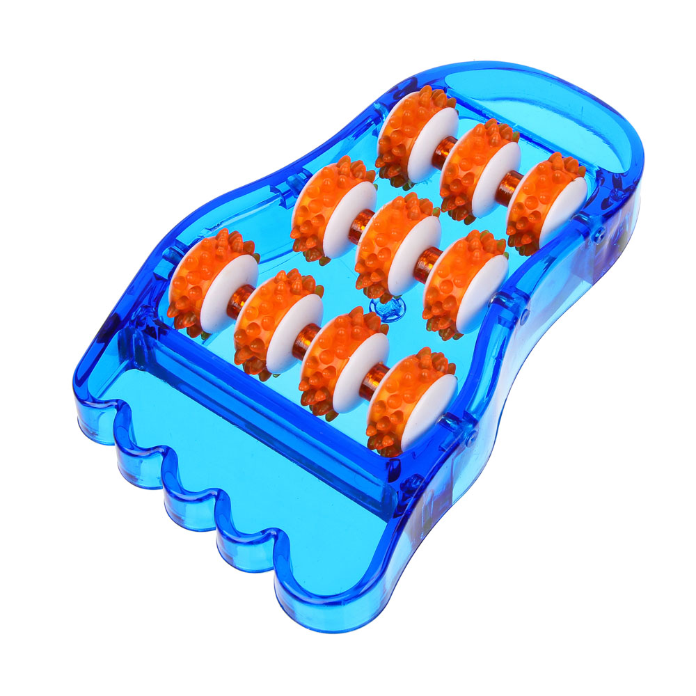 Массажер для ступней ног (улучшающий кровообращение) тм BY SPORT, 21,5x12см, пластик, 2 цвета, арт.№ 192-121