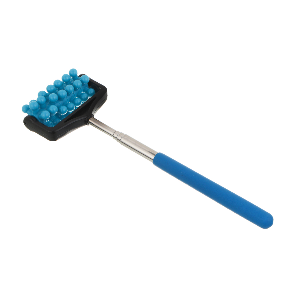 Массажер телескопический для спины тм BY SPORT, 58х7см, пластик, нерж.сталь, арт.№ 192-124