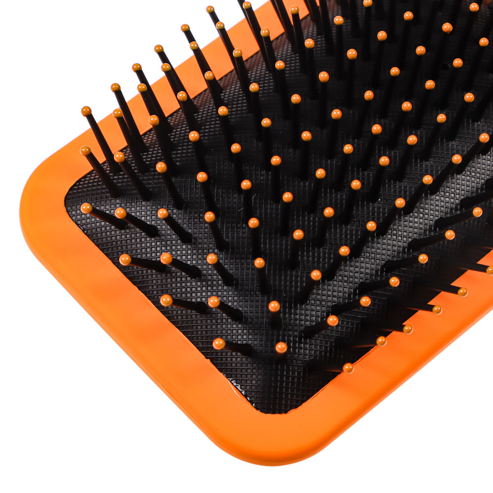 Расческа массажная тм ЮНИLOOK, пластик, силикон, 25,5см, 2 цвета, арт.№ 356-197