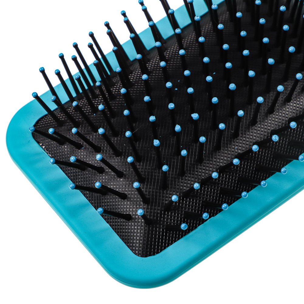 Расческа массажная тм ЮНИLOOK, пластик, силикон, 25,5см, 2 цвета, арт.№ 356-197