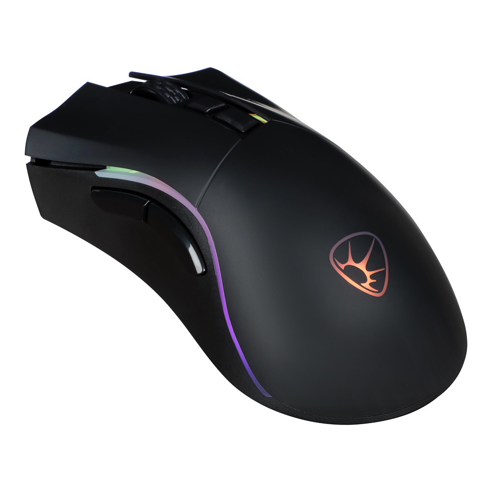 BY Игровая мышь беспроводная Rocket 2.4 ГГц, 10000dpi,7D,PMW3325,RGB,220см, арт.№ 405-063