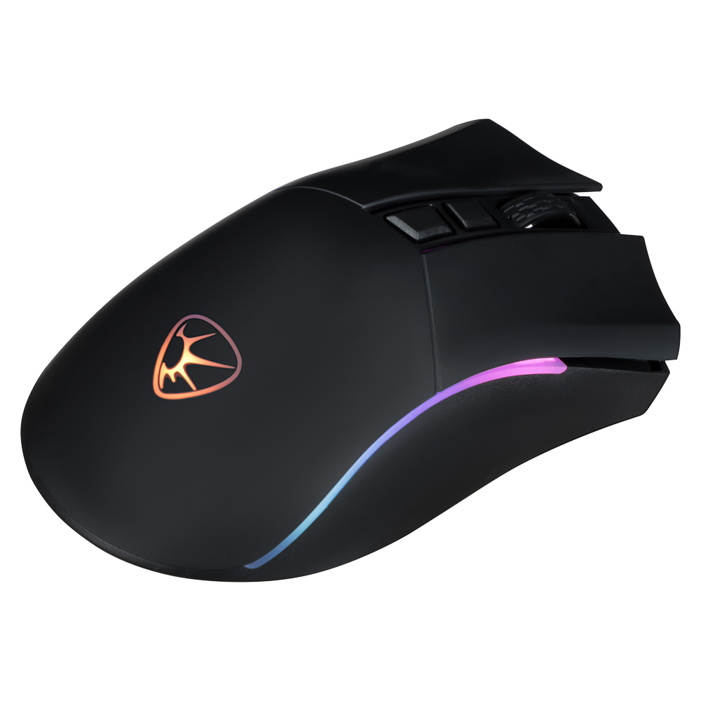 BY Игровая мышь беспроводная Rocket 2.4 ГГц, 10000dpi,7D,PMW3325,RGB,220см, арт.№ 405-063