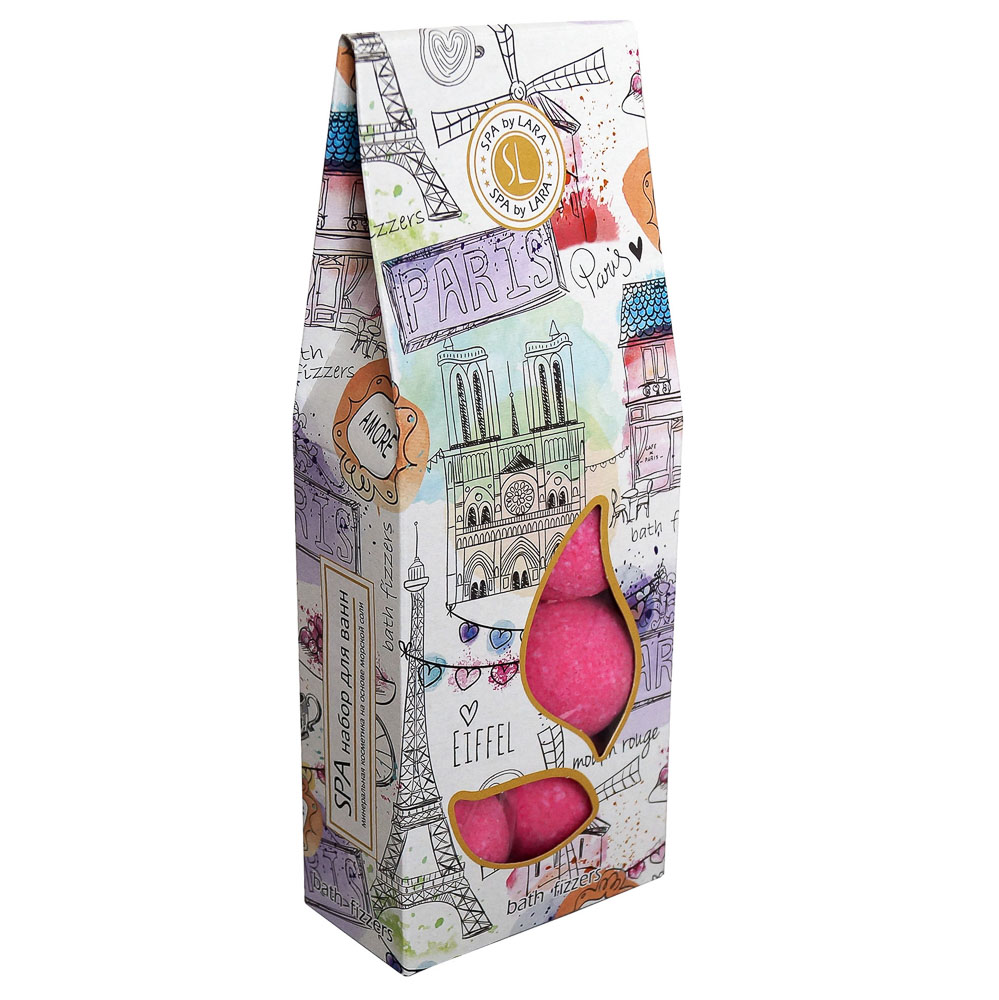 Набор подарочный Spa by Lara Соль шипучая для ванн 40г x 6шт;(Прованский сад/Amore), арт.№ 937-087