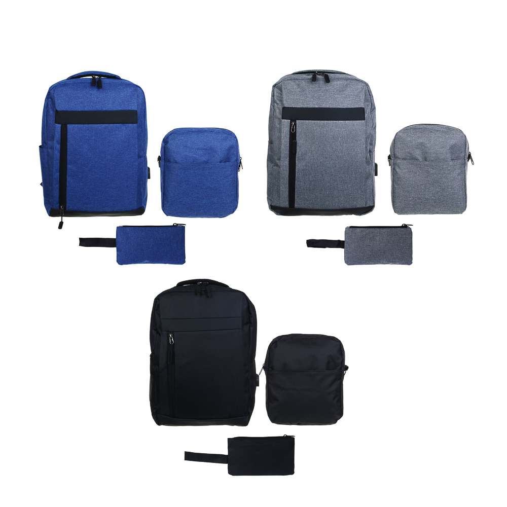 ClipStudio Рюкзак универсальный 3 в 1, 39x11x40см, 1 отделение на молнии, передний карман, ПЭ, 3 цв., арт.№ 593-035