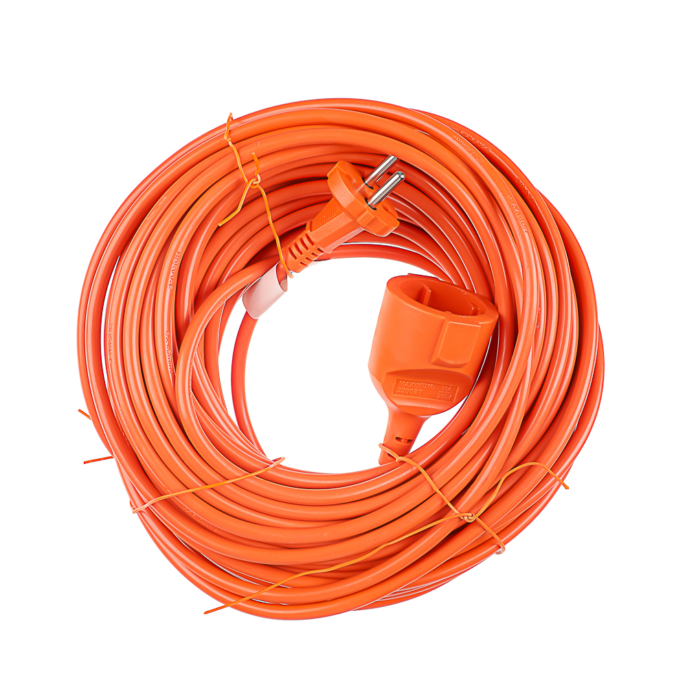 ЕРМАК Удлинитель силовой в мотке, 2х1,5 мм2, длина 30м (маск.нагрузка 16А или 2,2кВт), арт.№ 636-036