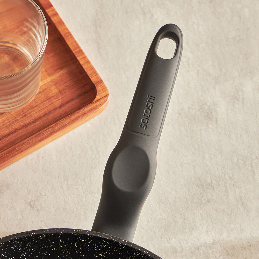 SATOSHI Стоун Сковорода литая d26см, антипригарное покрытие Мрамор, индукция, арт.№ 846-334