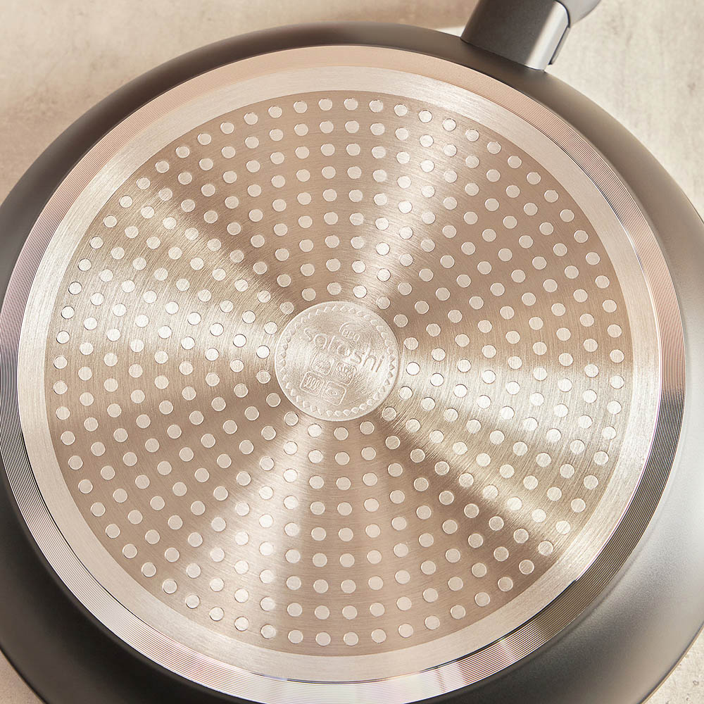 SATOSHI Стоун Сковорода литая d26см, антипригарное покрытие Мрамор, индукция, арт.№ 846-334