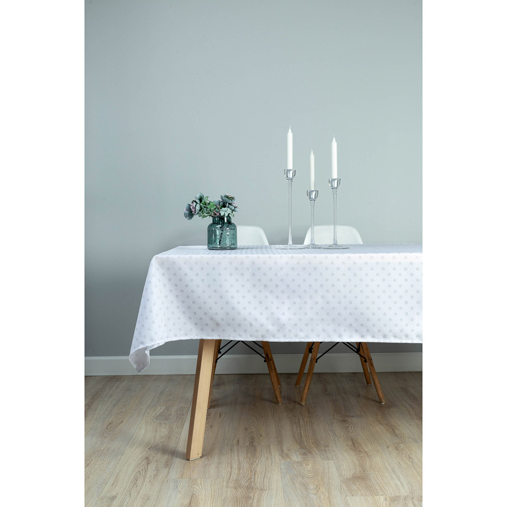 PROVANCE Жемчуг Скатерть текстильная со стразами, 140х230см, 100% ПЭ, 2 цвета, арт.№ 488-018