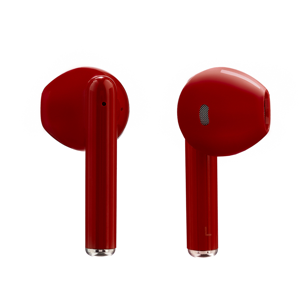 BY КИРЯ Наушники беспроводные TWS Помада вкладыши, 30/400мАч, BT5.3, красные, кейс чёрн/золото, арт.№ 410-020