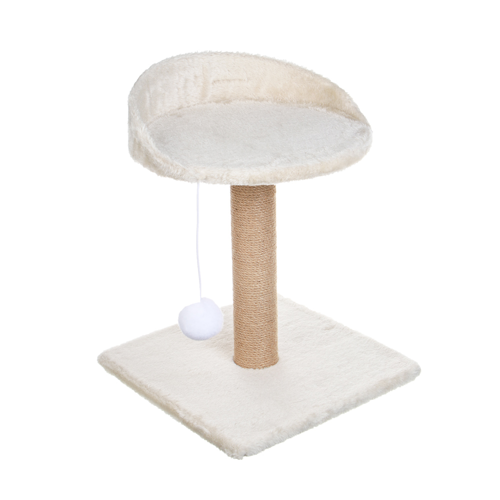 Когтеточка-столбик для кошек тм VETTA, с лежанкой и игрушкой, 30x30x40см, арт.№ 273-546