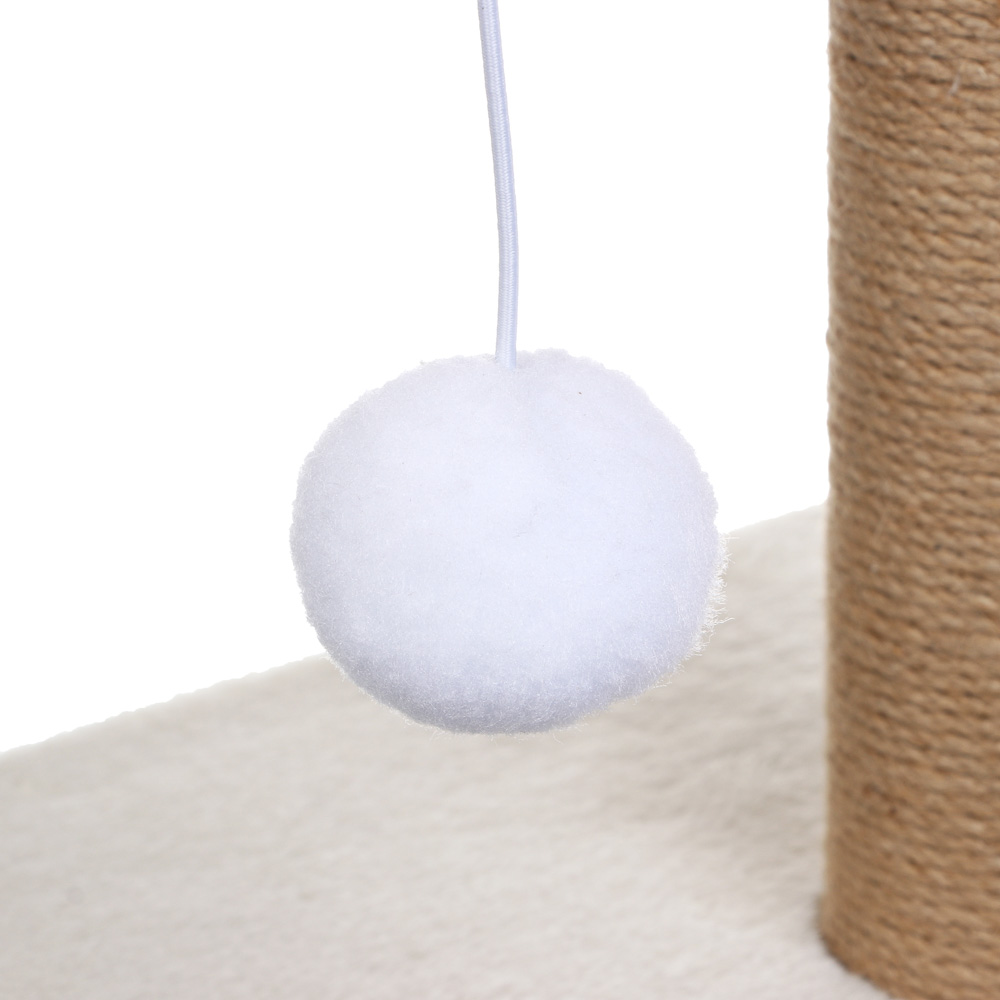 Когтеточка-столбик для кошек тм VETTA, с лежанкой и игрушкой, 30x30x40см, арт.№ 273-546