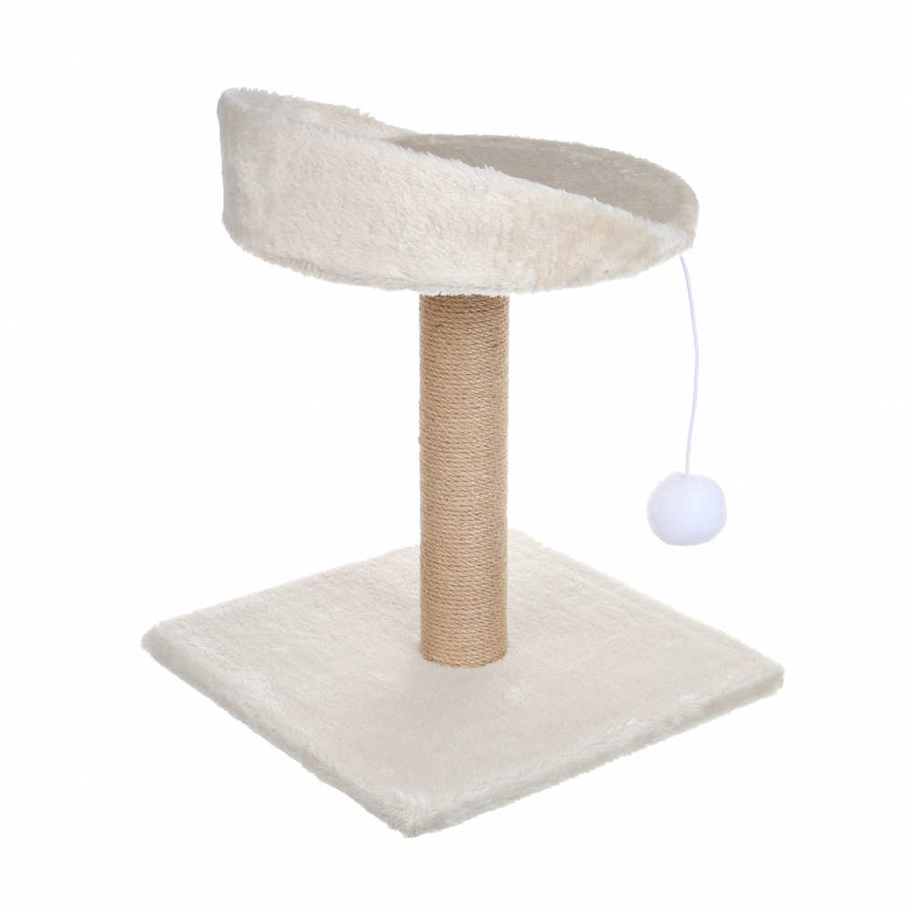 Когтеточка-столбик для кошек тм VETTA, с лежанкой и игрушкой, 30x30x40см, арт.№ 273-546