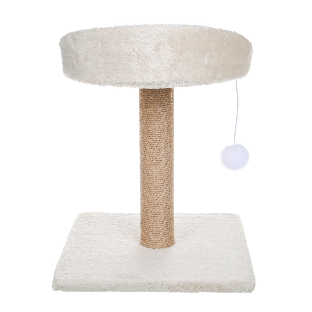 Когтеточка-столбик для кошек тм VETTA, с лежанкой и игрушкой, 30x30x40см, арт.№ 273-546