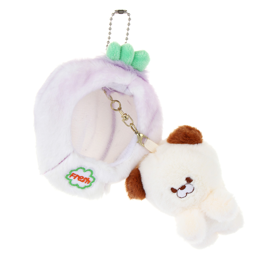 ИГРОЛЕНД Брелок мягкий "Зверёк и фрукт" с подвесом, 12 см, полиэстер, 6 видов, арт.№ 264-461