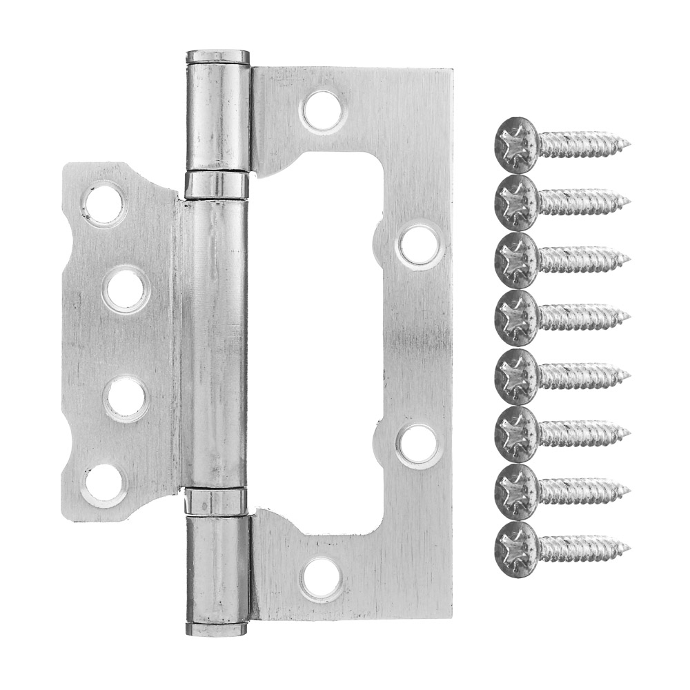 Петля-бабочка без врезки 4х3" 2,2мм ср хром, арт.2, арт.№ 673-059