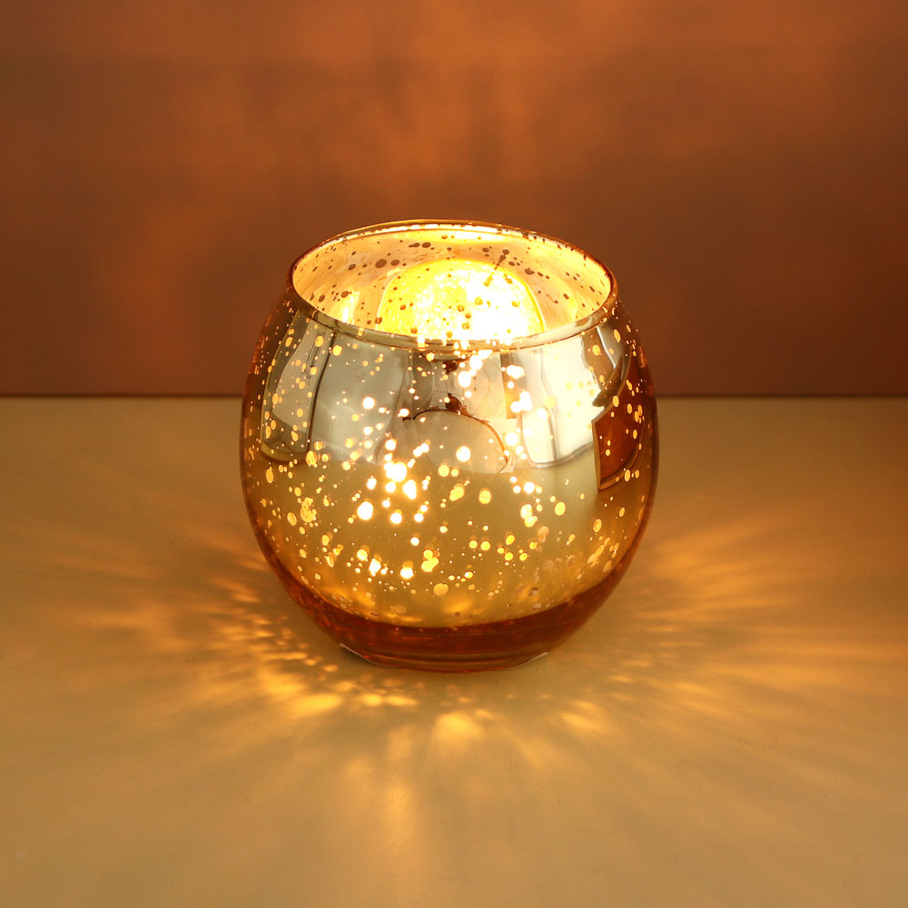 Подсвечник тм LADECOR стеклянный, 7,5x7,5x6,5 см, 2 цвета, арт.№ 477-262