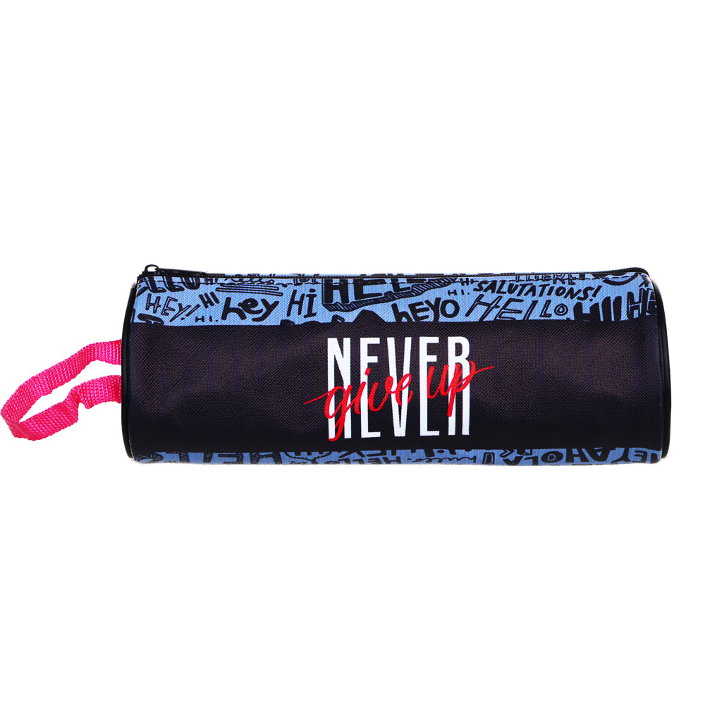 ГРАФИТИ Пенал мягкий круглый, 21х7х7см, ПВХ, с ручкой, с антисминаемым вкладышем, арт.№ 238-364