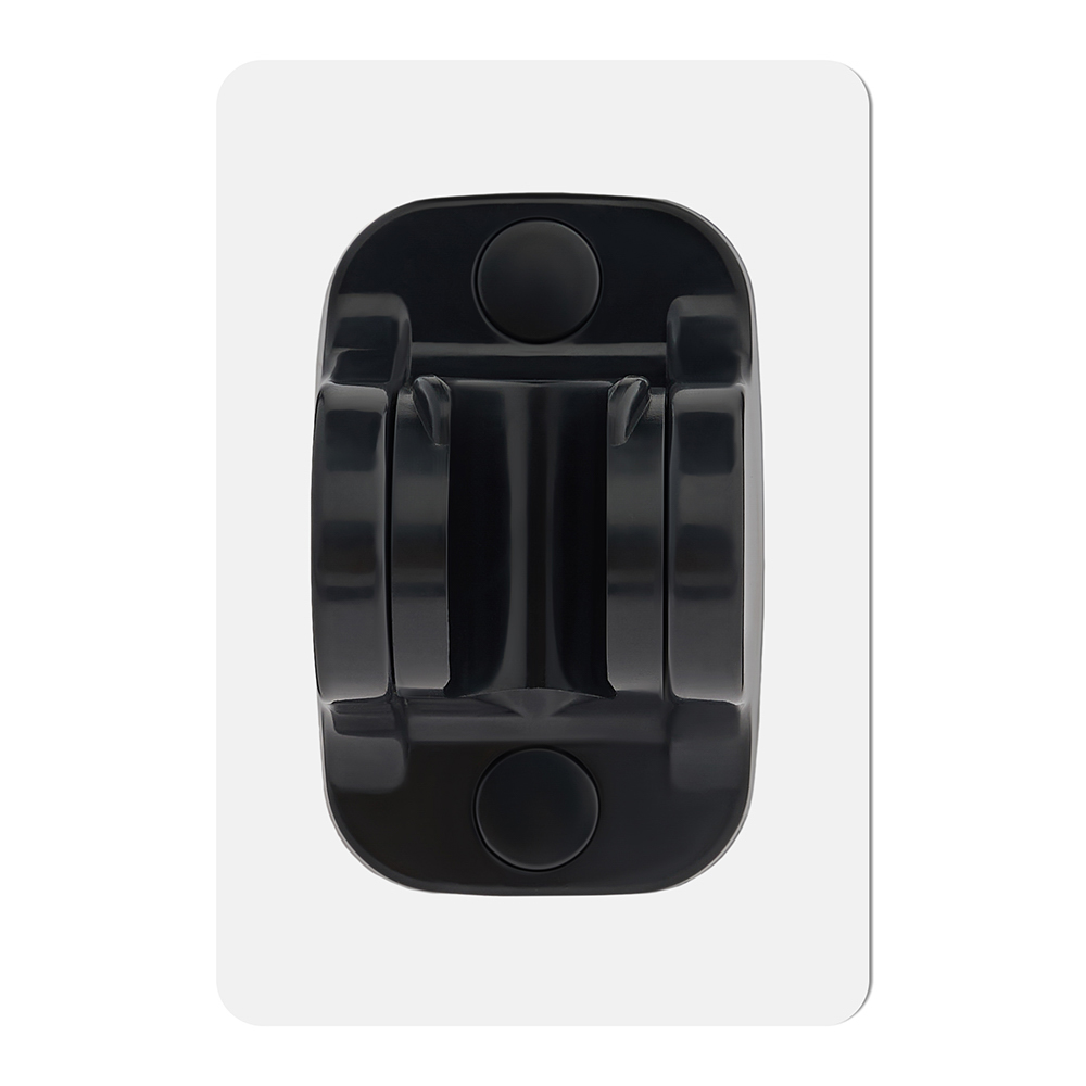 Держатель для лейки душа настенный самоклеящийся, черный, арт.№ 571-005