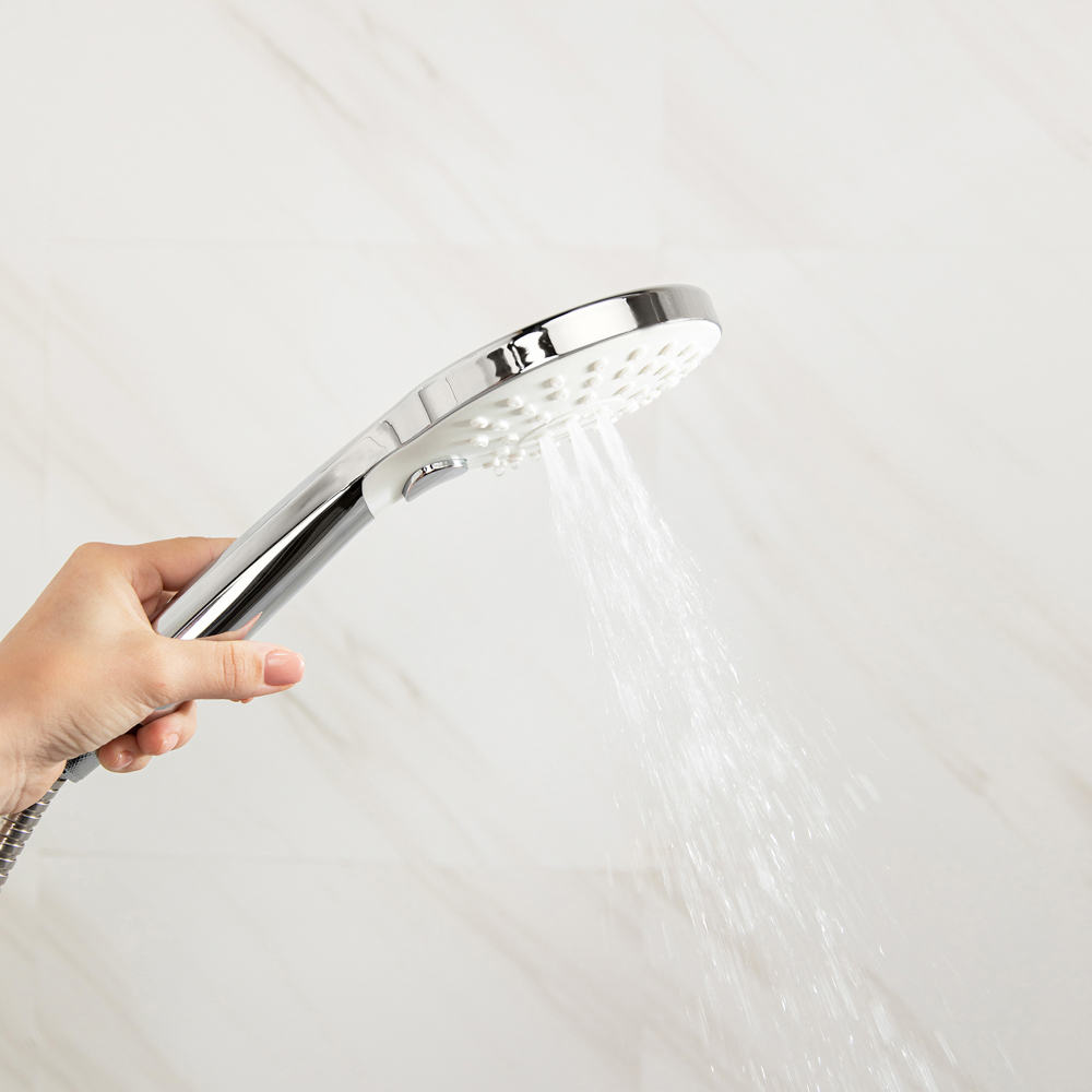 RAIN Лейка для душа, 3 режима, кнопка, 120мм, хром, арт.№ 582-023