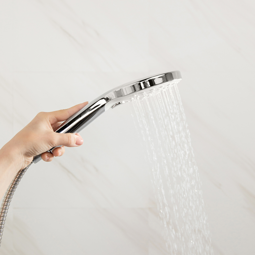 RAIN Лейка для душа, 3 режима, кнопка, 120мм, хром, арт.№ 582-023