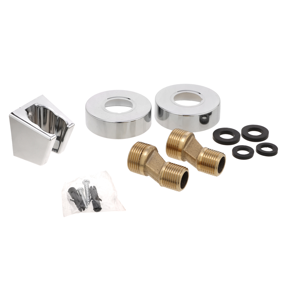 RAIN Смеситель для ванны Мира, изогнутый излив 35см, душ. набор, картридж 35мм, латунь, хром, арт.№ 561-307