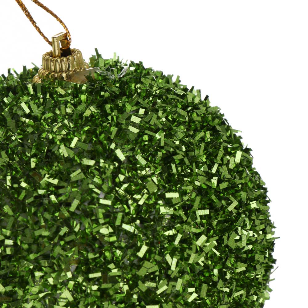 СНОУ БУМ Елочная игрушка, диаметр 8 см, зеленый, пластик, арт.№ 373-624