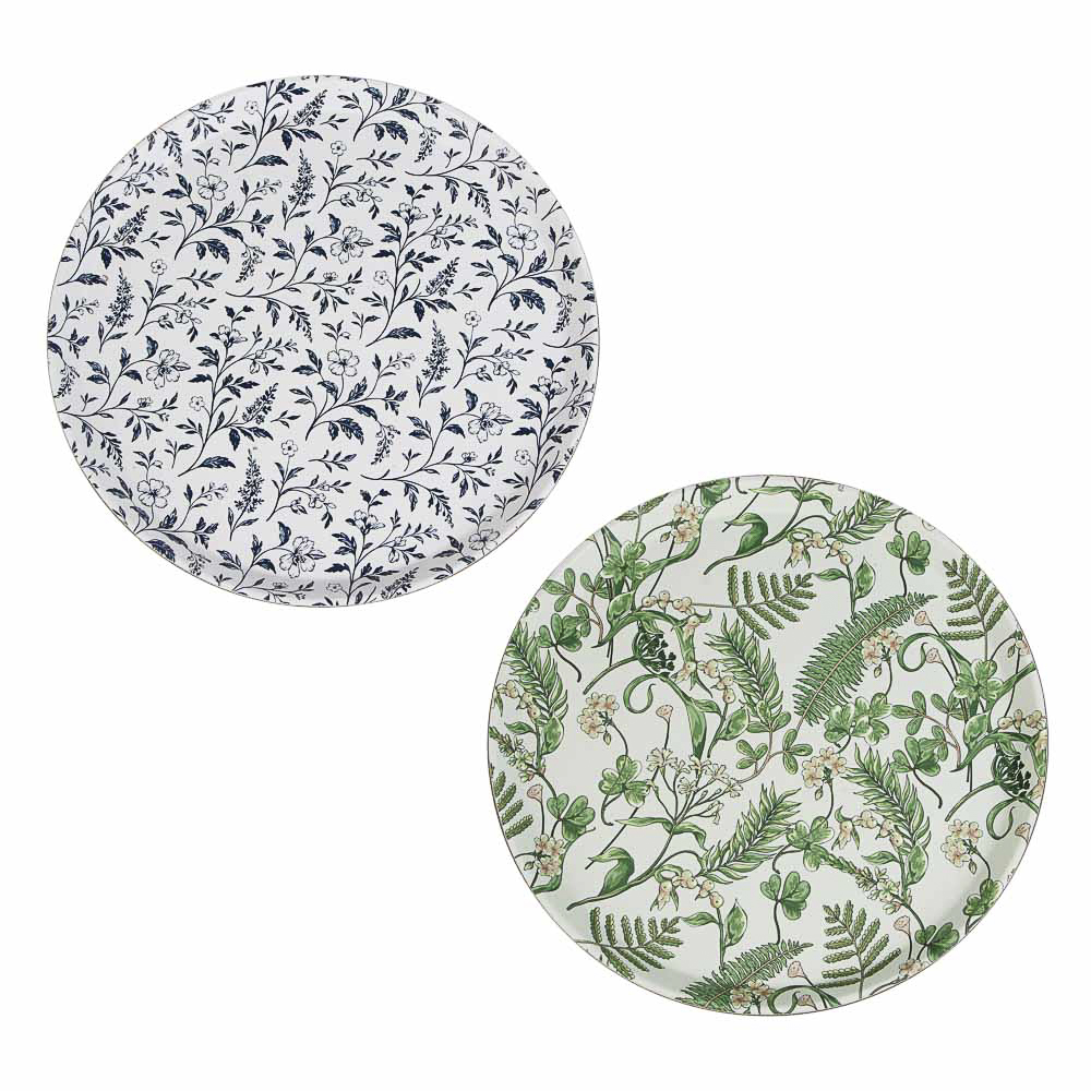 Поднос круглый с антискользящим покрытием Мосс, d35,5см, ПВХ, полипропилен, арт.№ 862-334