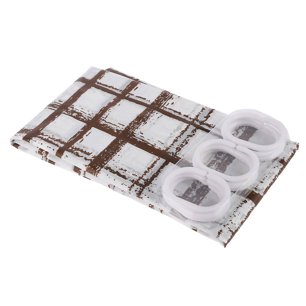 Шторка для ванной тм VETTA Марсельеза, ПЕВА 22 г/м2, 180x180см, 4 дизайна, арт.№ 461-042