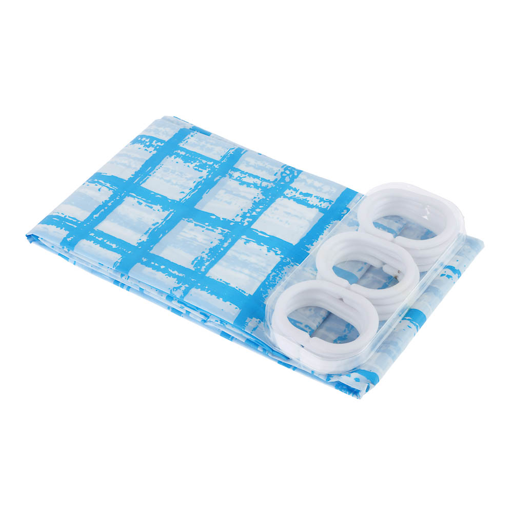 Шторка для ванной тм VETTA Марсельеза, ПЕВА 22 г/м2, 180x180см, 4 дизайна, арт.№ 461-042