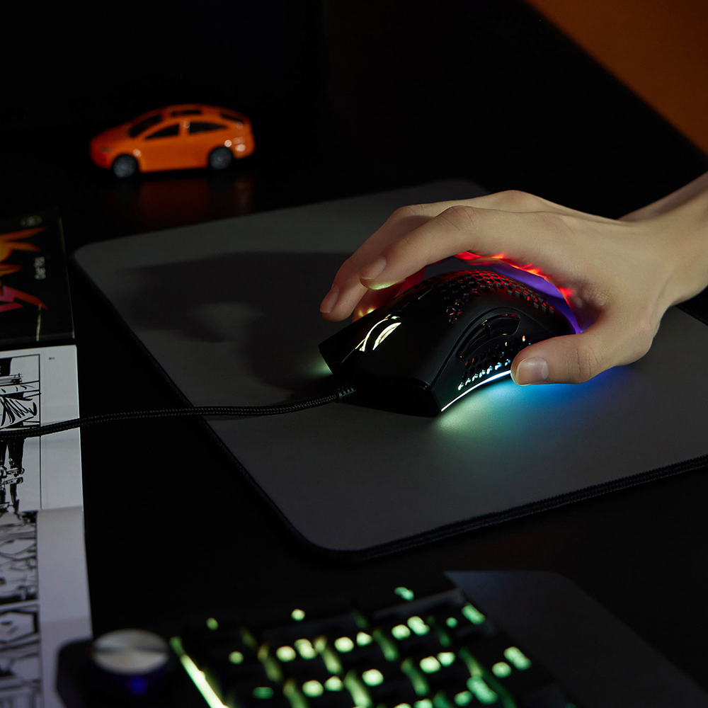 BY Игровая мышь проводная Shotgun 12400dpi,7D,PAW3327,RGB,220см, арт.№ 405-056