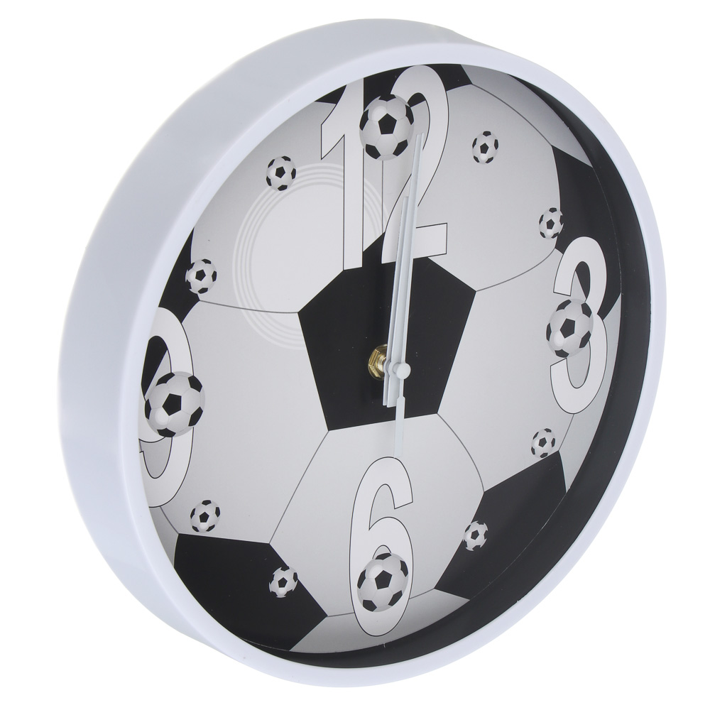 Часы настенные тм LADECOR CHRONO круглые, 24x24x4 см, пластик, стекло, 1хАА, арт.2, арт.№ 581-365