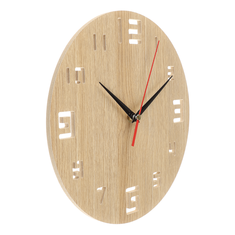 LADECOR CHRONO Часы настенные, круглые, 25см, МДФ, 1хАА, арт.№ 581-366