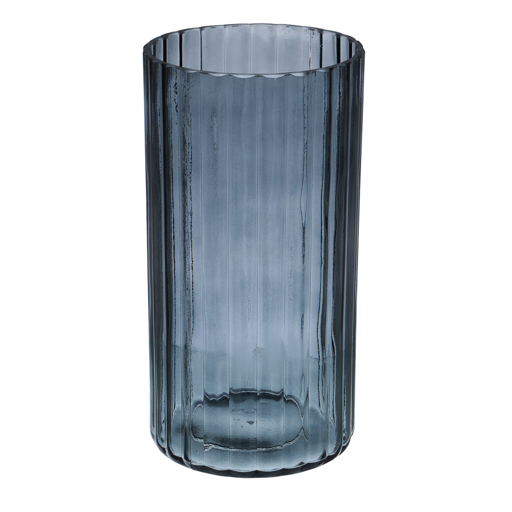Ваза стеклянная, 10x10x20 см, 2 дизайна, арт.№ 502-220