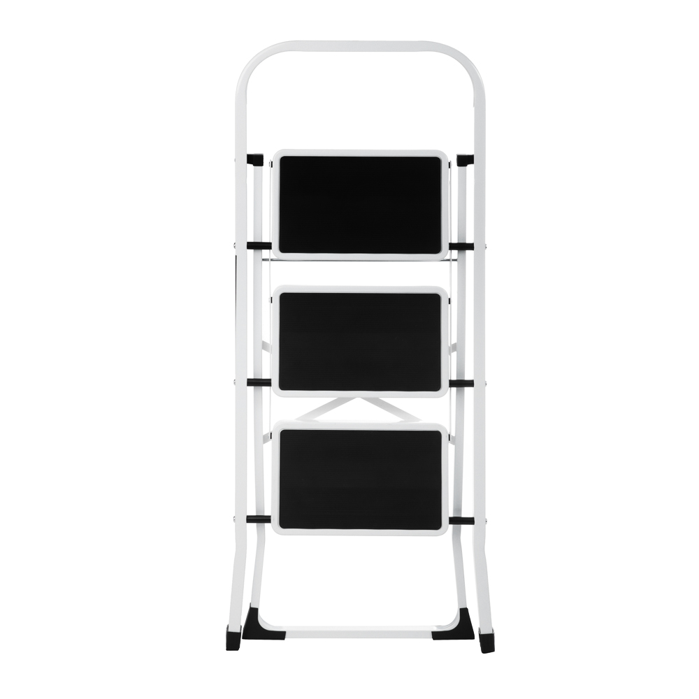 ЕРМАК Стремянка стальная (макс.нагрузка 150кг), 3 ступени, прорезиненные ступени, арт.№ 624-065