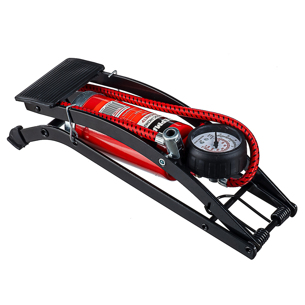 ЕРМАК Насос ножной, манометр, 55x120мм, Стандарт, арт.№ 713-089