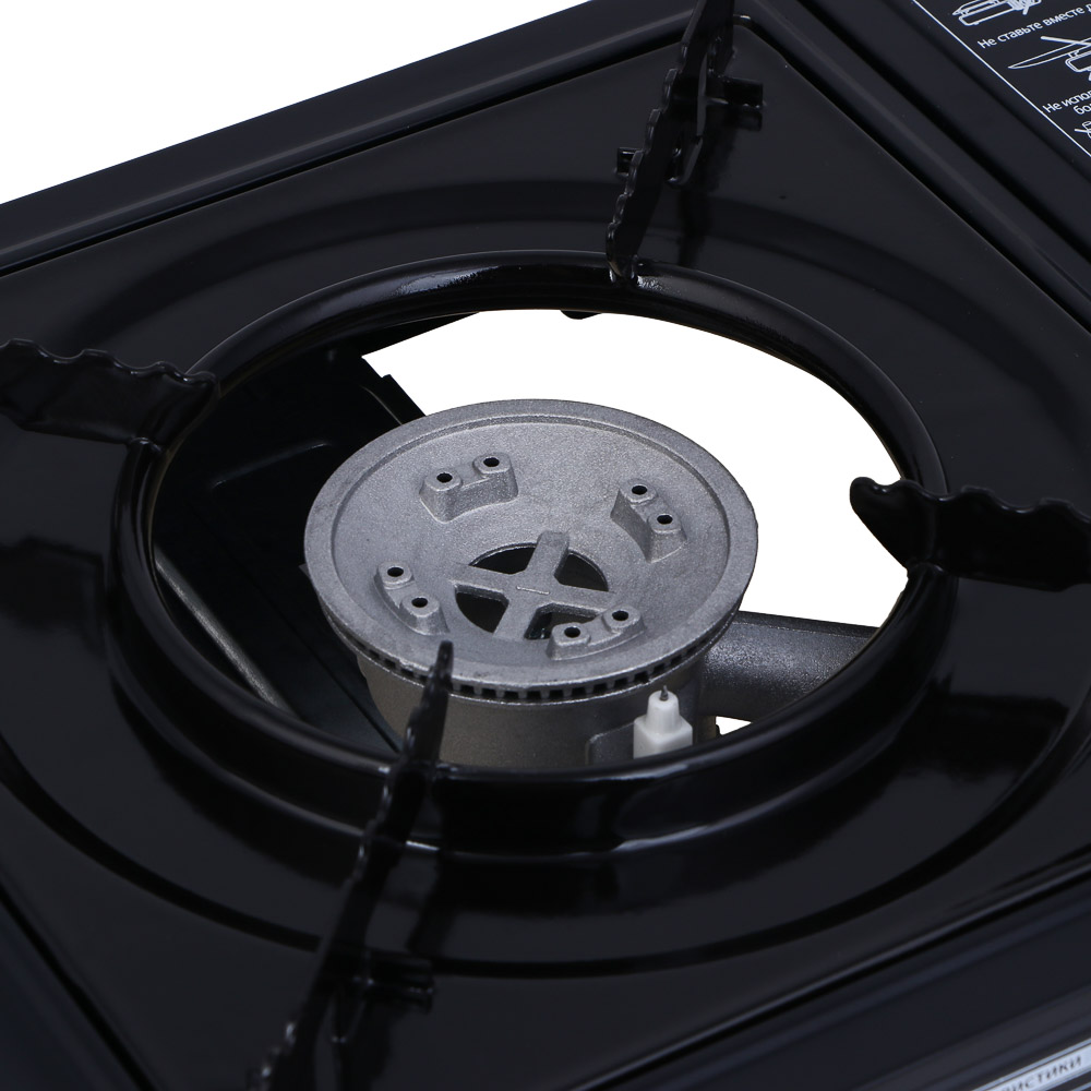 Плитка газ. к бал. с цанг. захватом тм РОКОТ,портатив.,в кейсе,32,2х27,1х7,5см,металл,пластик, арт.№ 116-062