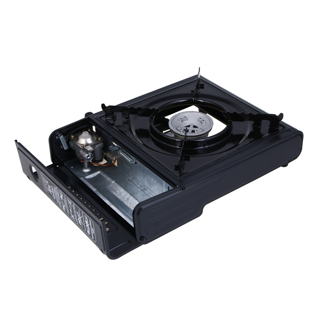 Плитка газ. к бал. с цанг. захватом тм РОКОТ,портатив.,в кейсе,32,2х27,1х7,5см,металл,пластик, арт.№ 116-062