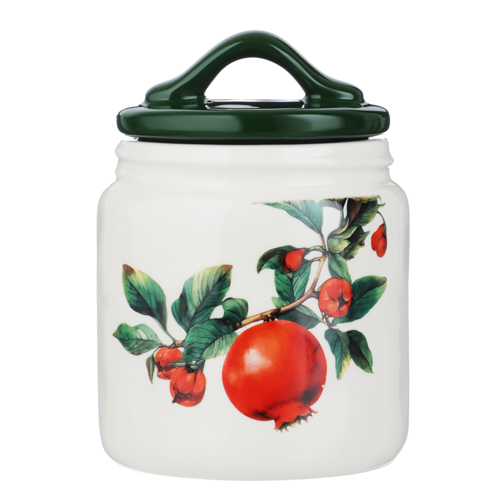 MILLIMI Гранат Банка для хранения, 500мл, 10х13,8см, керамика, арт.№ 824-134